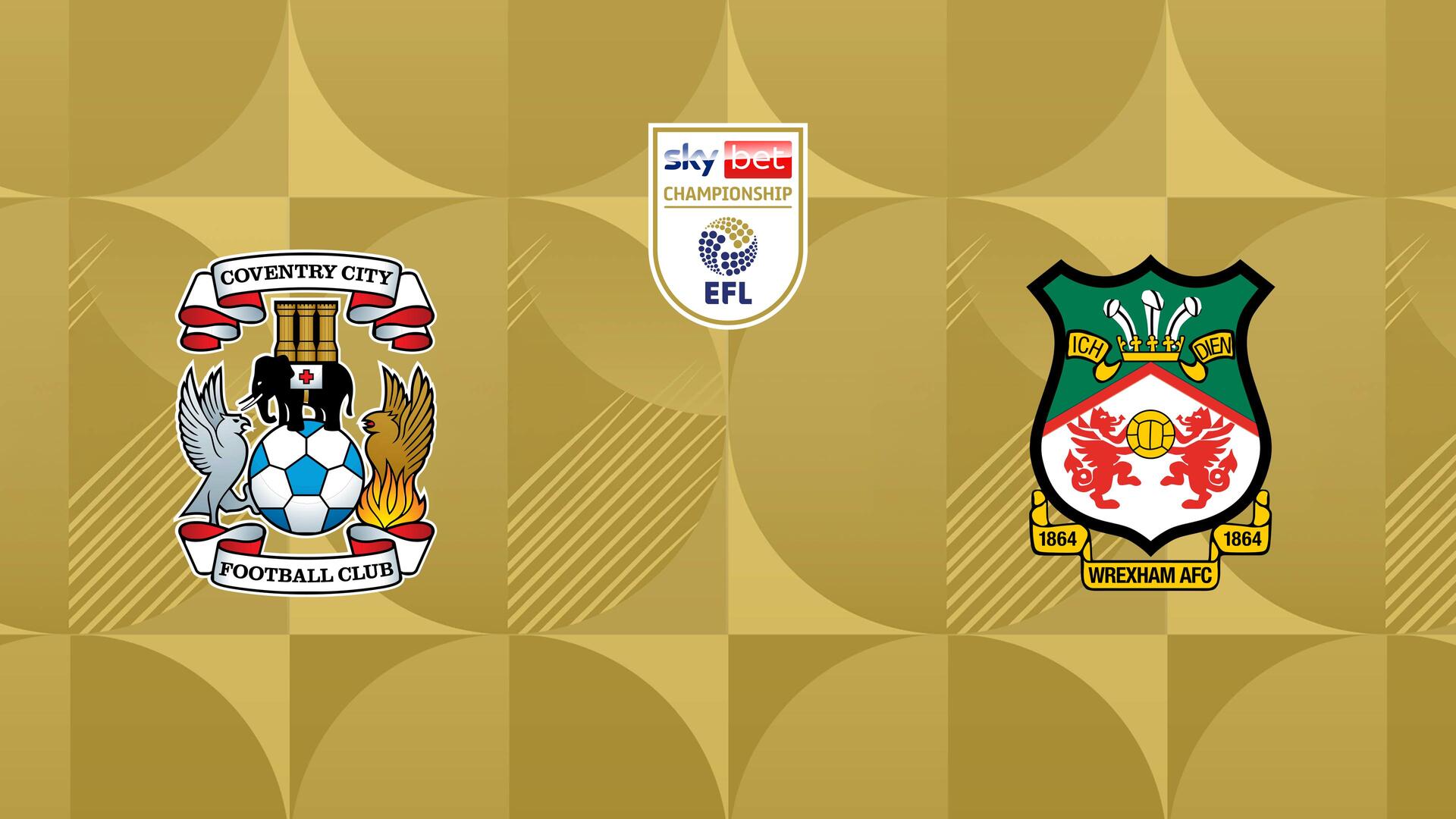 Coventry City x Wrexham - Campeonato Inglês - Segunda Divisão : Coventry City x Wrexham